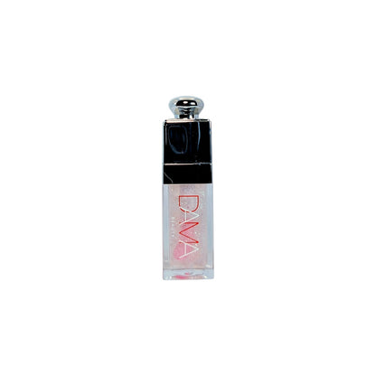 Lipoil bottle with black cap and white body on a white background