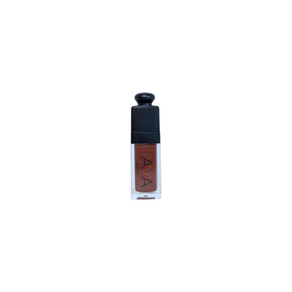 Lipstick with black cap on a white background